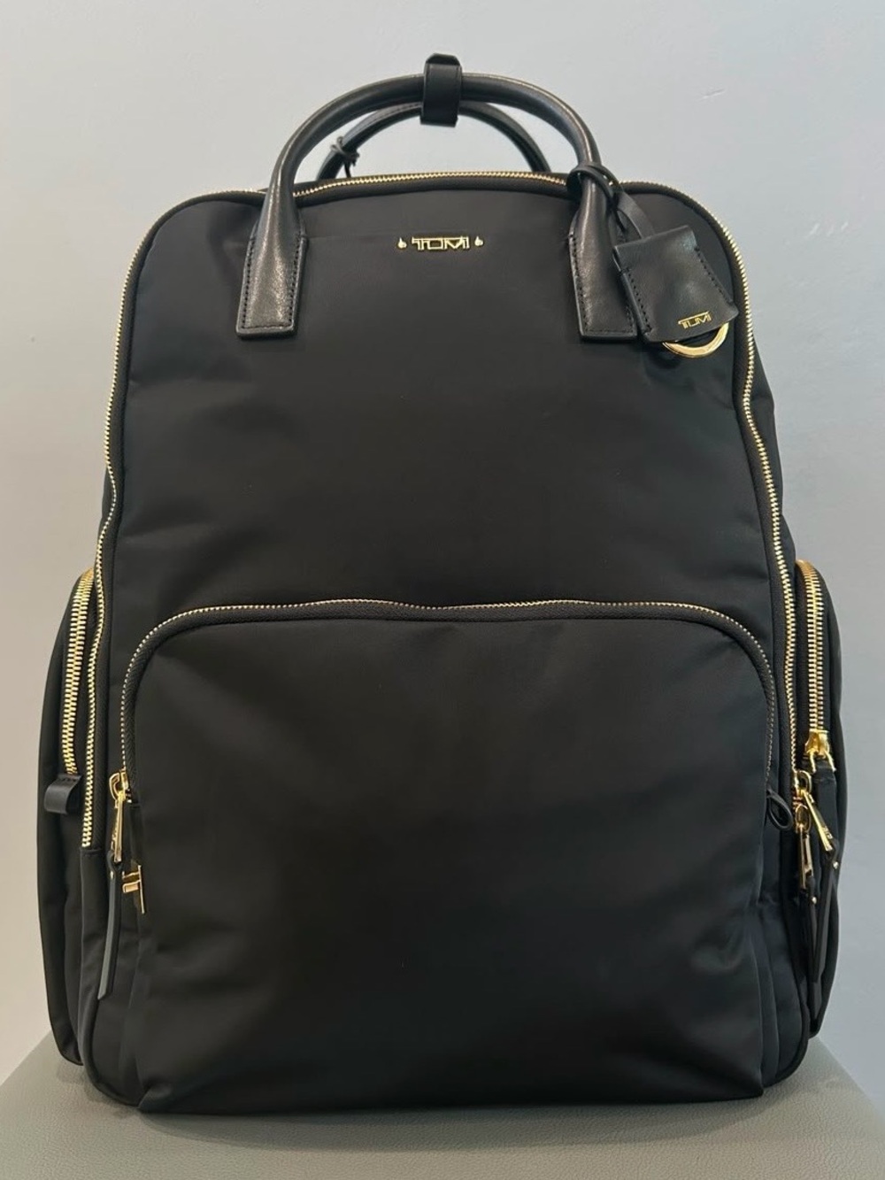 NWT TUMI Uma Backpack with Gold-Tone Hardware